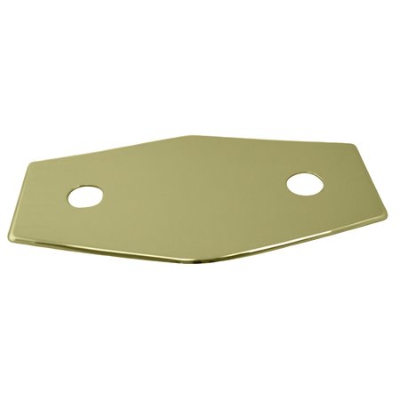 WESTBRASS Two-Hole Remodel Plate in Polished Brass D504-03